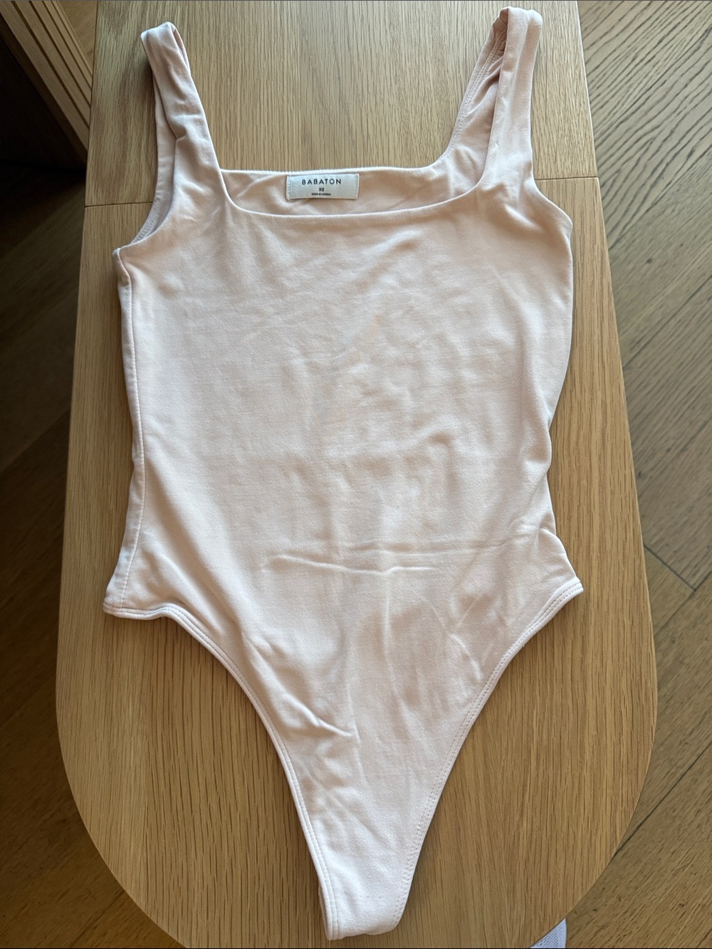 Babaton Light Tan One-Piece Bodysuit Size XS